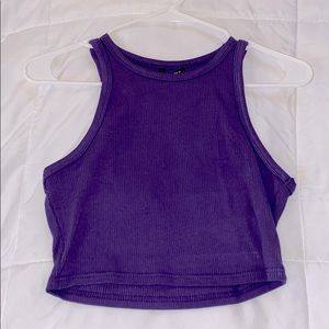 Purple crop top